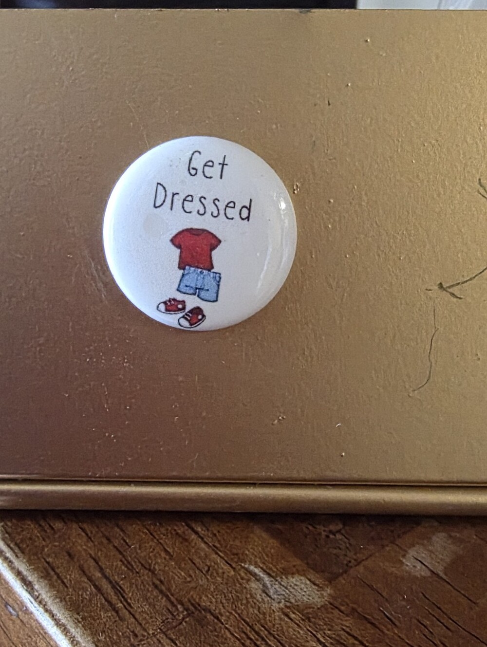 chores to do small magnet get dressed